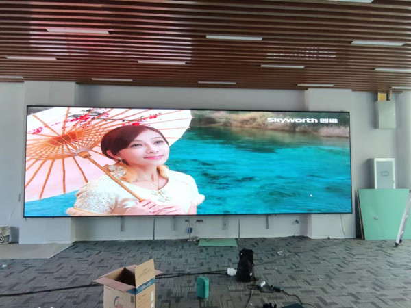 宁安P1.53led小间距屏安装案例